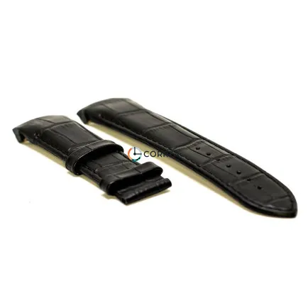 Ремінець шкіряний для годинника Tissot чорний RT-008 - 10