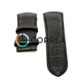Ремінець шкіряний для годинника Tissot чорний RT-008 - 4