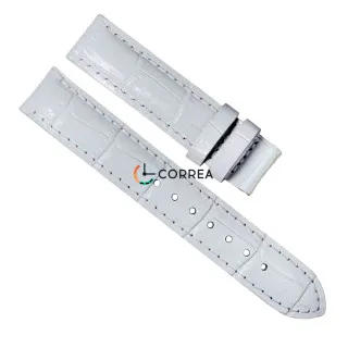 Ремешок кожаный для часов Tissot T021.255 белый T610020014