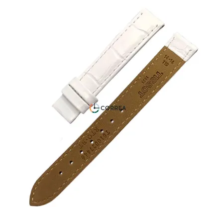 Ремешок кожаный для часов Tissot T021.255 белый T610020014 - 10