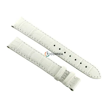 Ремешок кожаный для часов Tissot T050.207 T050.217 белый T610029084 - 10