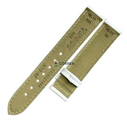 Ремешок кожаный для часов Tissot T050.207 T050.217 белый T610029084 - 7