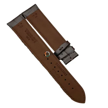 Ремешок кожаный для часов Tissot T122407/417 коричневый T610043025 - 9