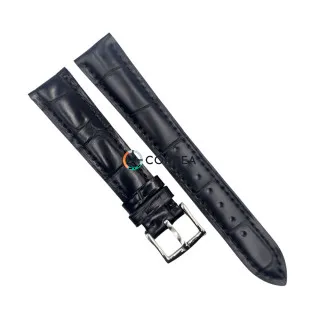 Ремешок из телячьей кожи TineRate черный T8812-b