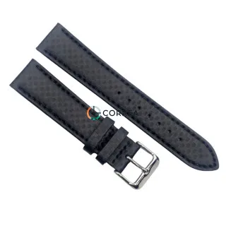 Ремешок Carbon Fiber из телячьей кожи Bandco черный TBV-3566PU (RBB-052)