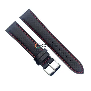 Ремешок Carbon Fiber из телячьей кожи Bandco черный TBV-3566PU/504 (RBB-054)