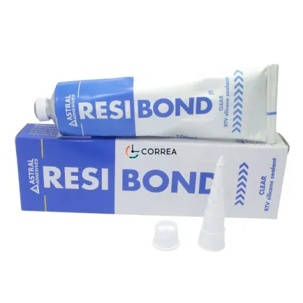 Прозрачный силиконовый герметик Resibond Astral Adhesives #1285A - 4