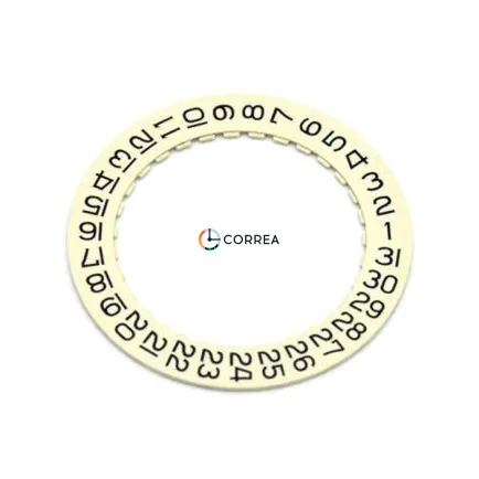 Диск календаря 9235 для механізму Omega 134x білий  - 4