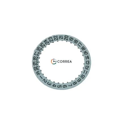 Диск календаря 9235 для механізму Omega 1380 (ETA-ESA 956.032) білий  - 4