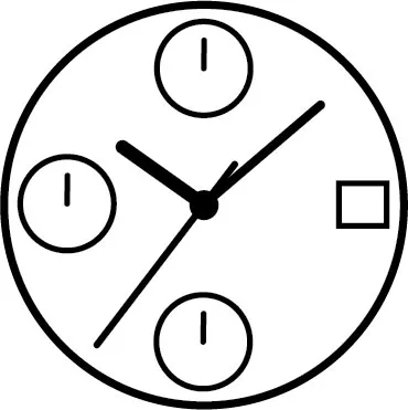 Кварцевый механизм для наручных часов ISA 9232