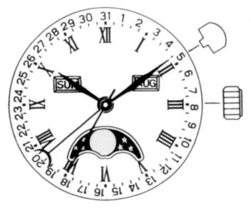 Кварцевый механизм для наручных часов Miyota 6P80