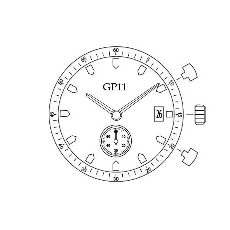 Кварцевый механизм для наручных часов Miyota GP11