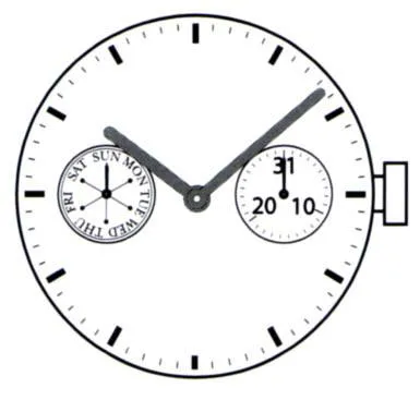 Кварцевый механизм для наручных часов Seiko VD79