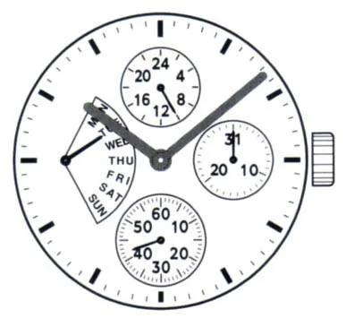 Кварцевый механизм для наручных часов Seiko VD84