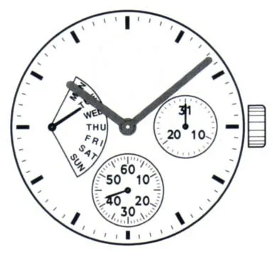 Кварцевый механизм для наручных часов Seiko VD85